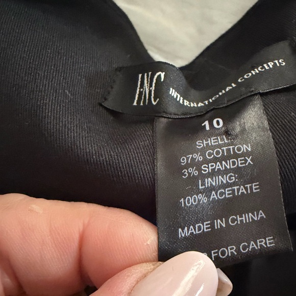 INC International Concepts Black grunge Black  Vest NWT size 10 - Picture 4 of 4